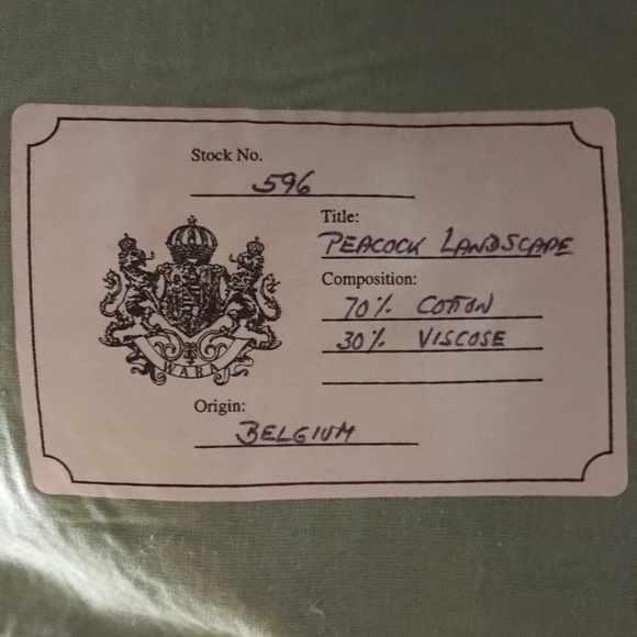 Belgium Tapestry by Flanders Tapestry with acanthe border and ornate tassels - Picture 2 of 11